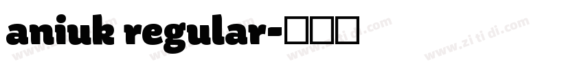 aniuk regular字体转换